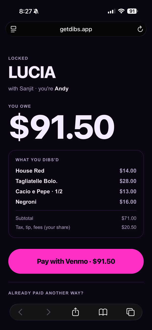 Everyone pays you back