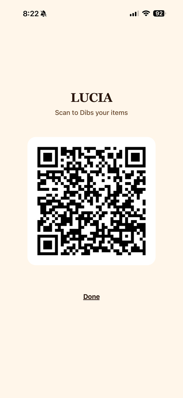Or scan the QR at the table